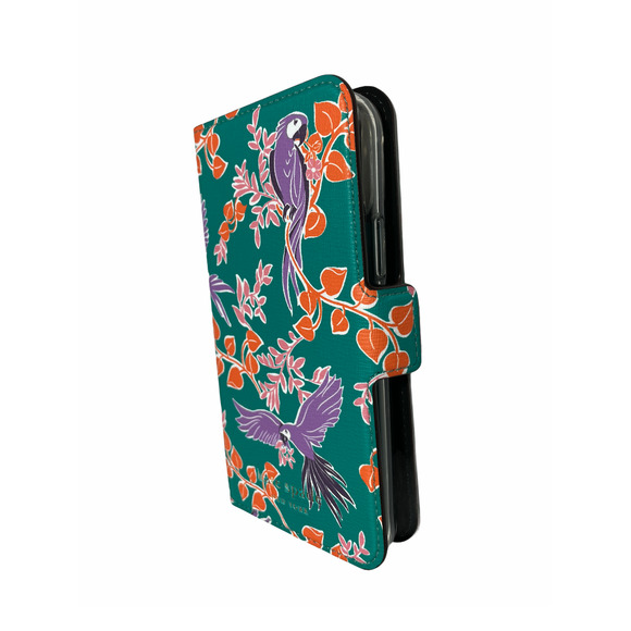 Kate Spade Bird Jungle Party Magnet Wrap Folio Iphone 11 PRO Folio Green Case - Picture 5 of 9
